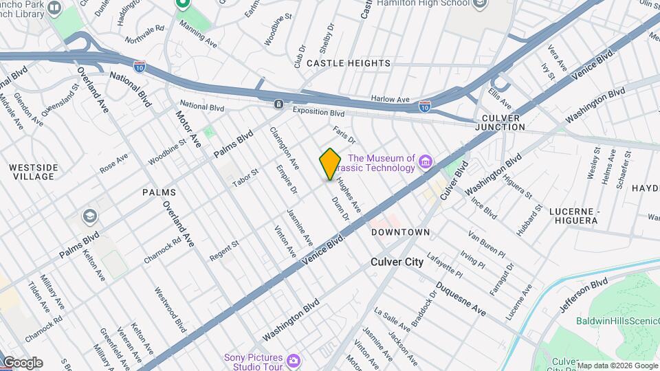 Miles at Culver City Mapa y Detalles de la Ubicación