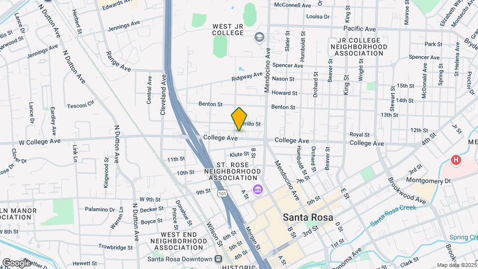 409-415 College Ave Mapa y Detalles de la Ubicación