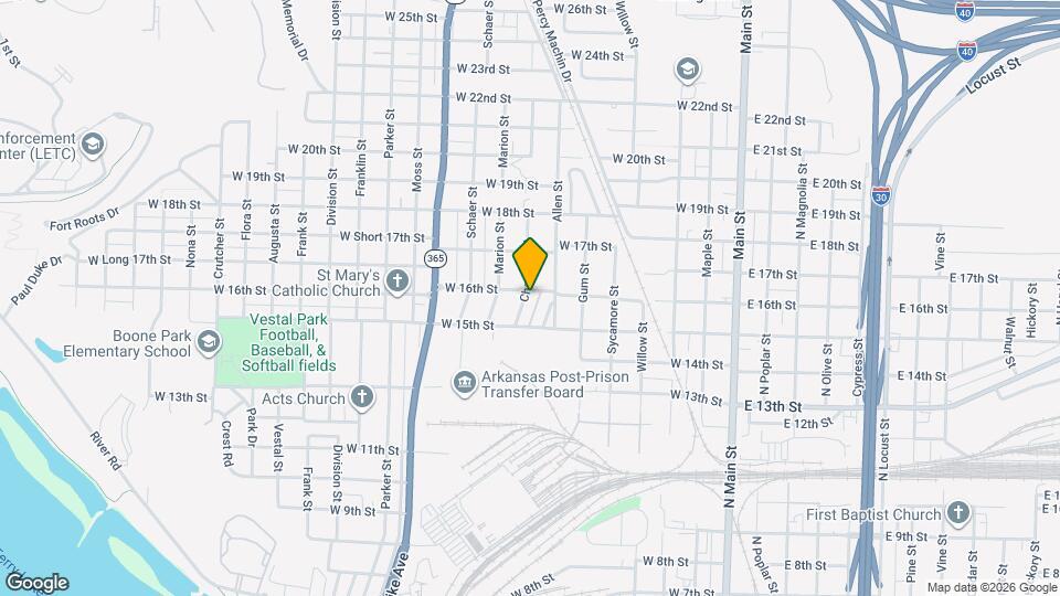 1518 Chandler St Map and Location Details