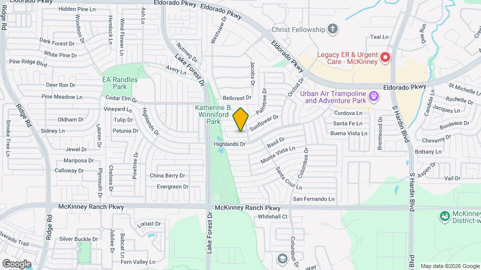 4805 Sunflower Dr Map and Location Details