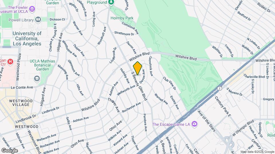 1264 S Beverly Glen Blvd Map and Location Details