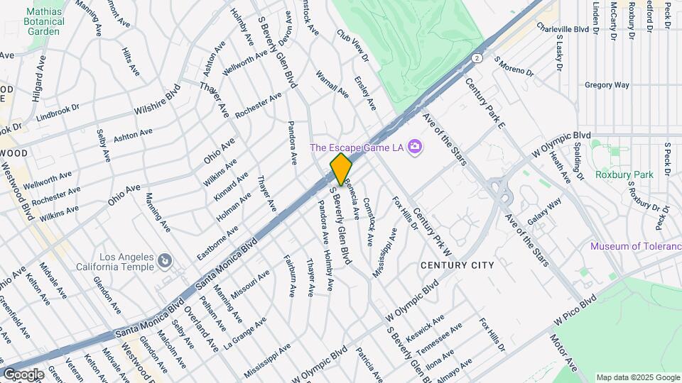 1820 S Beverly Glen Blvd Map and Location Details