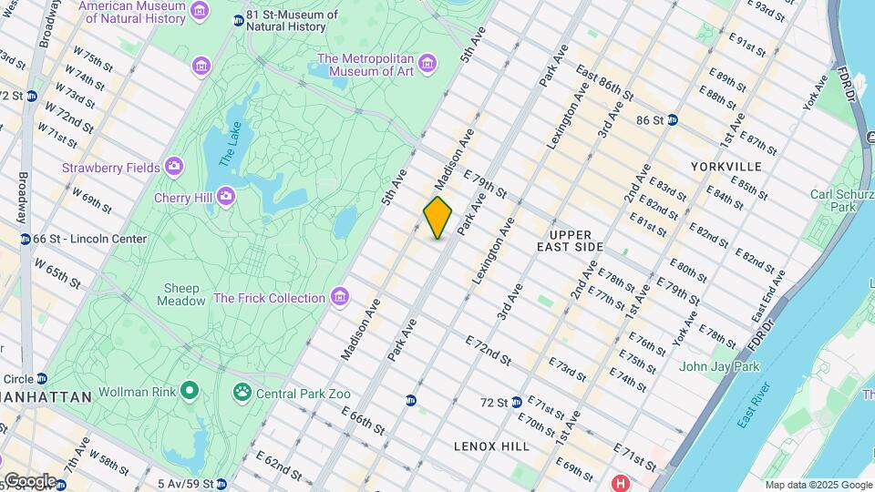 59 E 75th St Map and Location Details