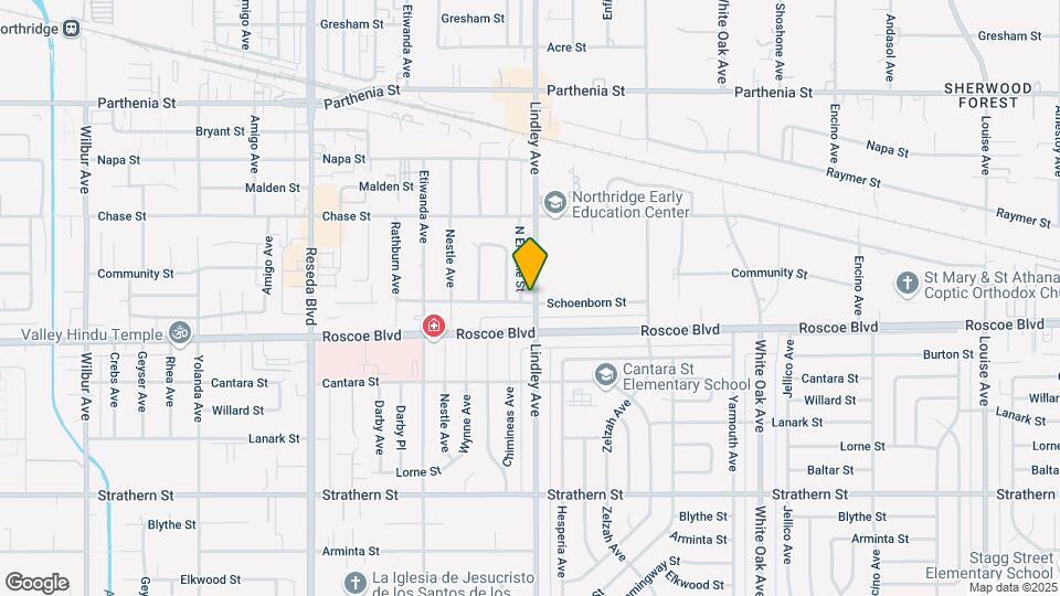 8333 Lindley Ave Map and Location Details