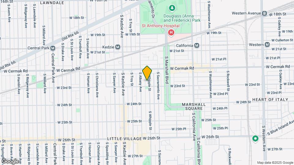 2246 S Whipple St-Unit -3F Map and Location Details