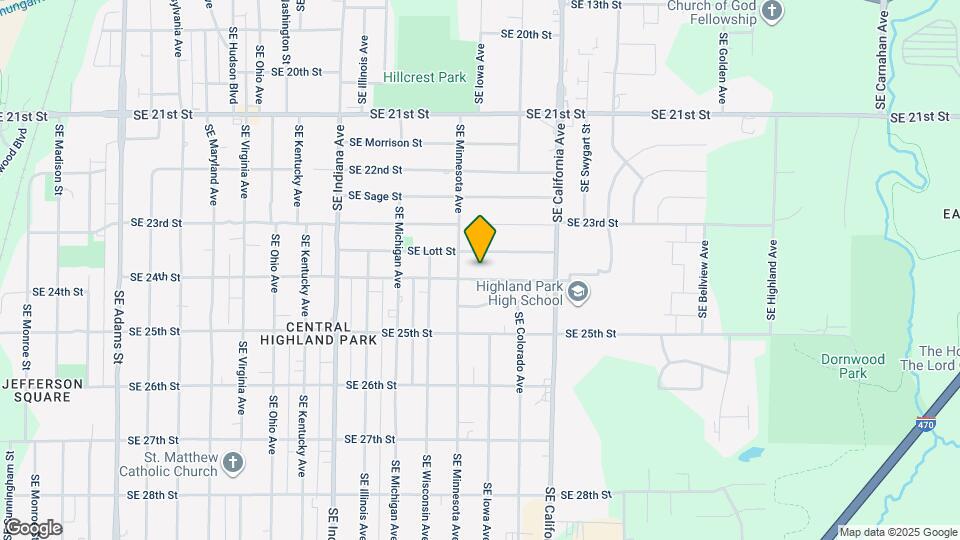 1710 SE 24th St Map and Location Details
