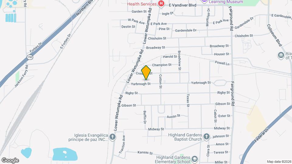 1653 N Yarbrough Ct Map and Location Details