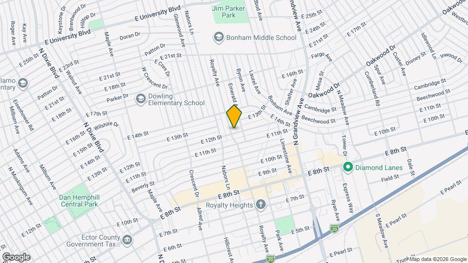 1200 Royalty Ave Map and Location Details