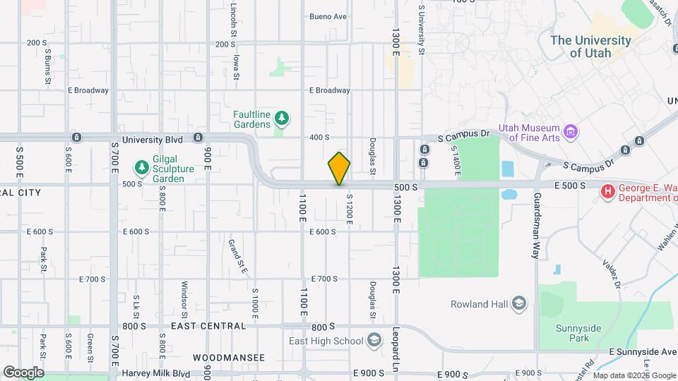 1166 E 500 S Map and Location Details