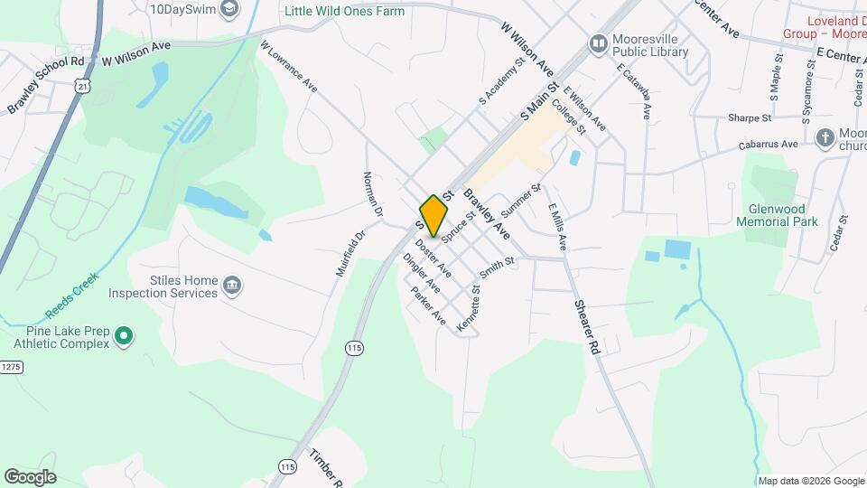 729 Spruce St Map and Location Details