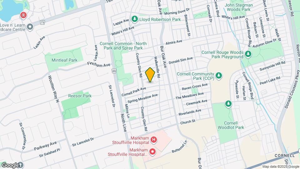 122 Cornell Park Av Map and Location Details