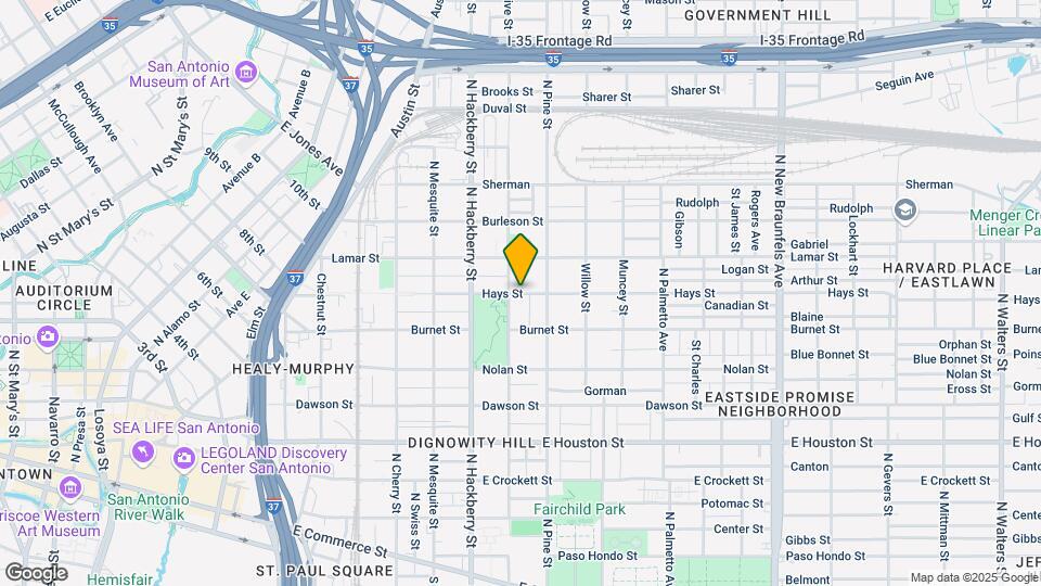 725 Hays St Map and Location Details