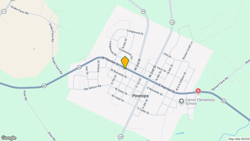 301 W Hamlet St Map and Location Details