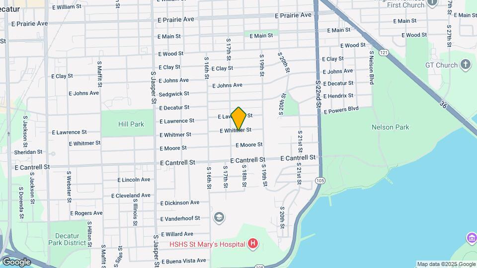 1737 E Whitmer St Map and Location Details