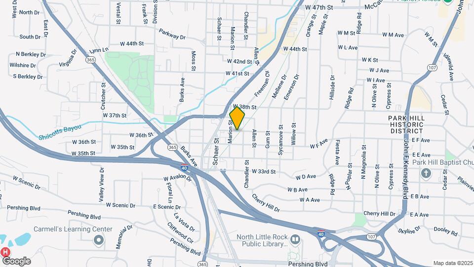 814 W 36th St Map and Location Details