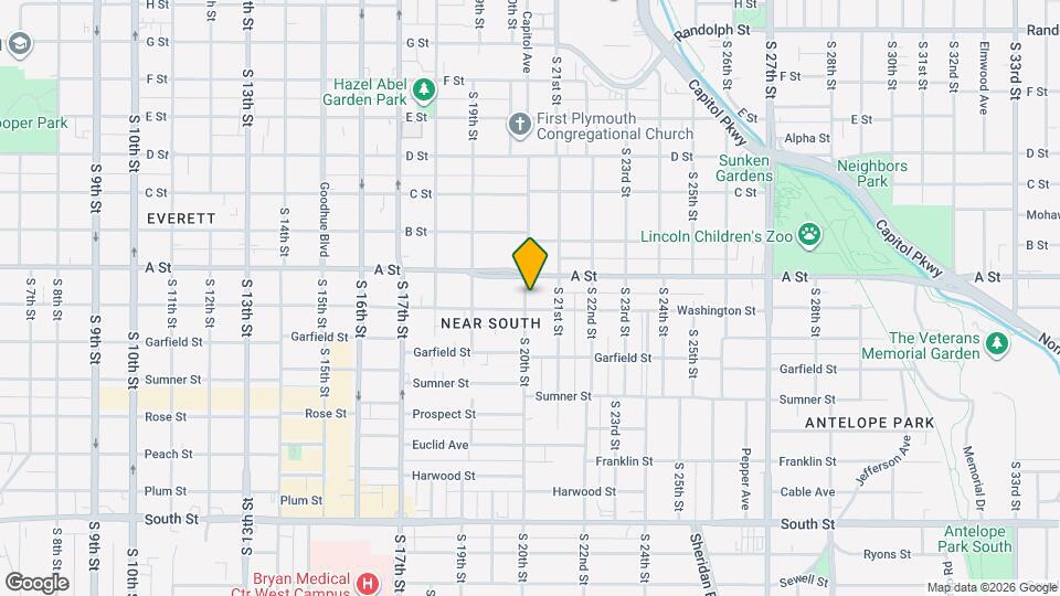 1428 S 20th St Map and Location Details