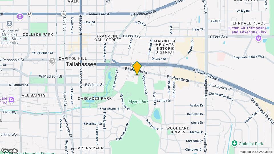 1005 Myers Park Ln Map and Location Details