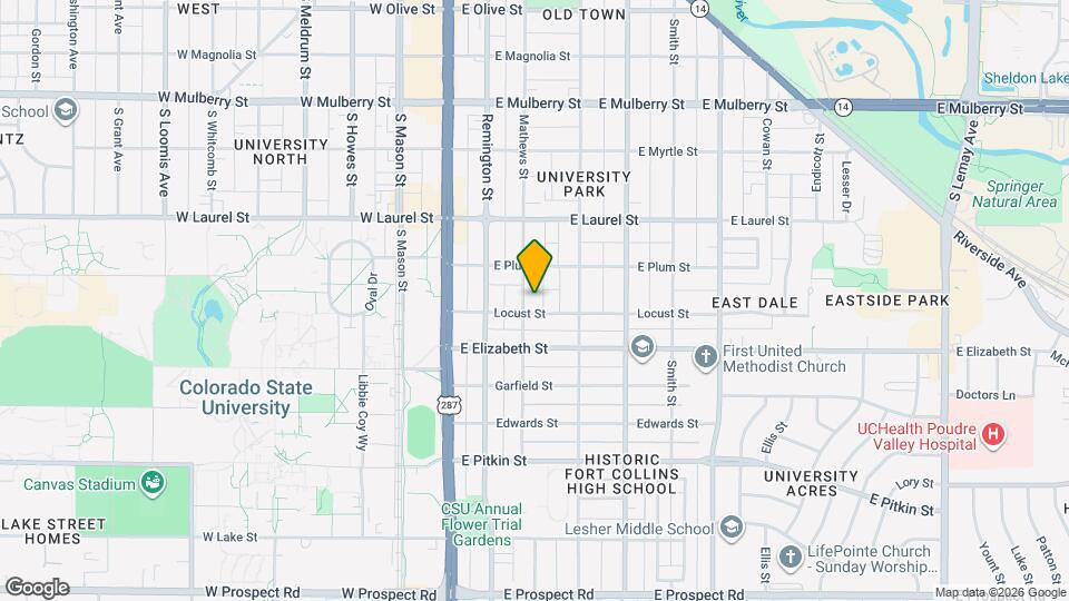 824 Mathews St, Unit 824 1/2 Mathews Map and Location Details