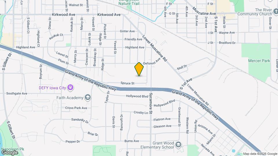 1609 Spruce Ct Mapa y Detalles de la Ubicación