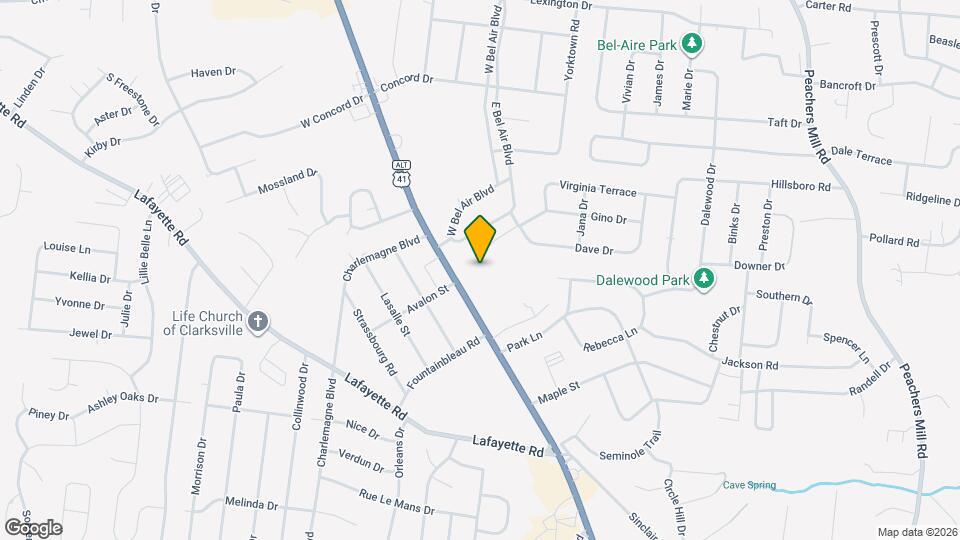 1319 Fort Campbell Blvd Map and Location Details