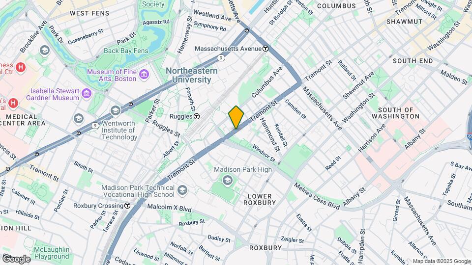 1060 Tremont St, Unit 304 Map and Location Details