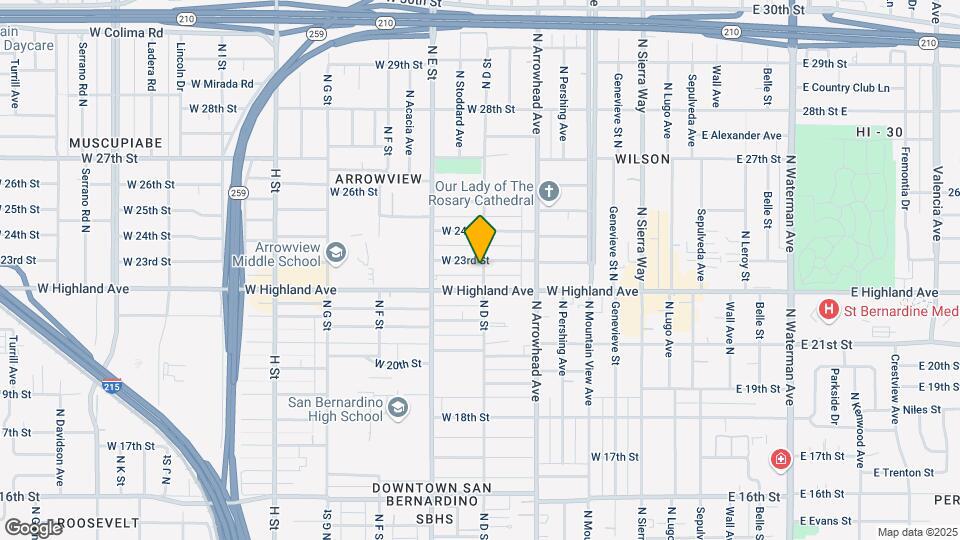 2272 N D St Map and Location Details