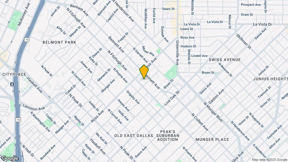 4919 San Jacinto St Map and Location Details