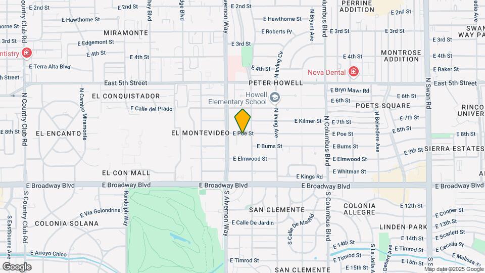 3938-3944 E Poe St Mapa y Detalles de la Ubicación