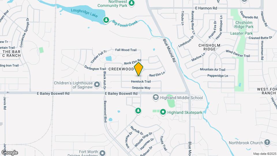 8001 Ash Meadow Dr Map and Location Details