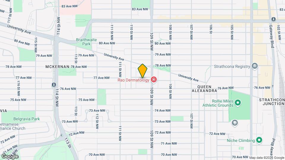 10927 77 Av NW Map and Location Details