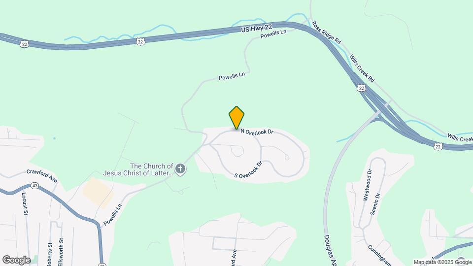 980 N Overlook Dr Map and Location Details