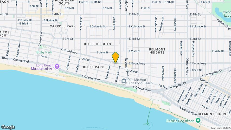 202 Obispo Ave Map and Location Details