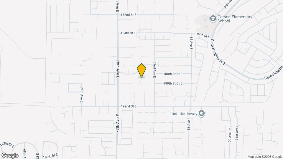 18950 80th Ave Ct E Map and Location Details