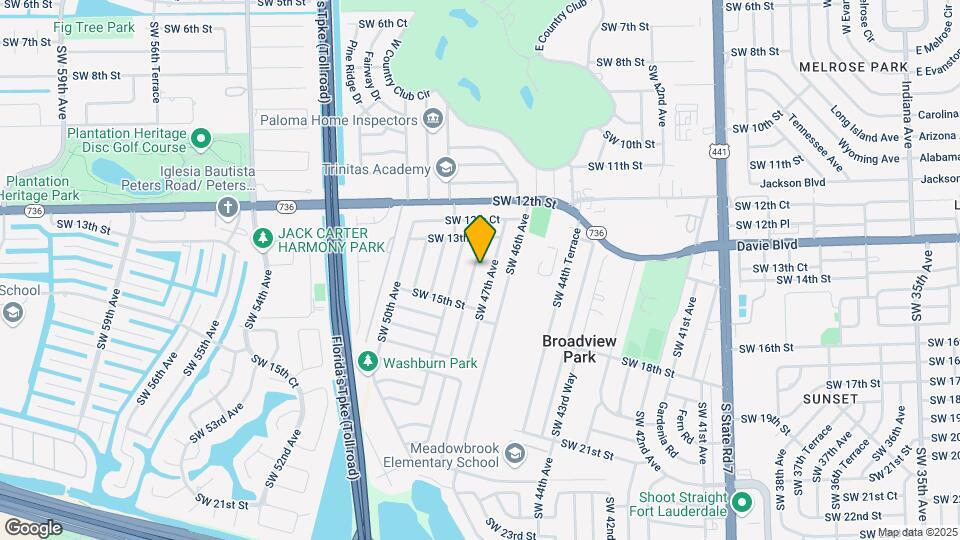1398 SW 47th Ter Map and Location Details