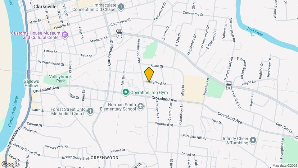 818 Stafford St Map and Location Details