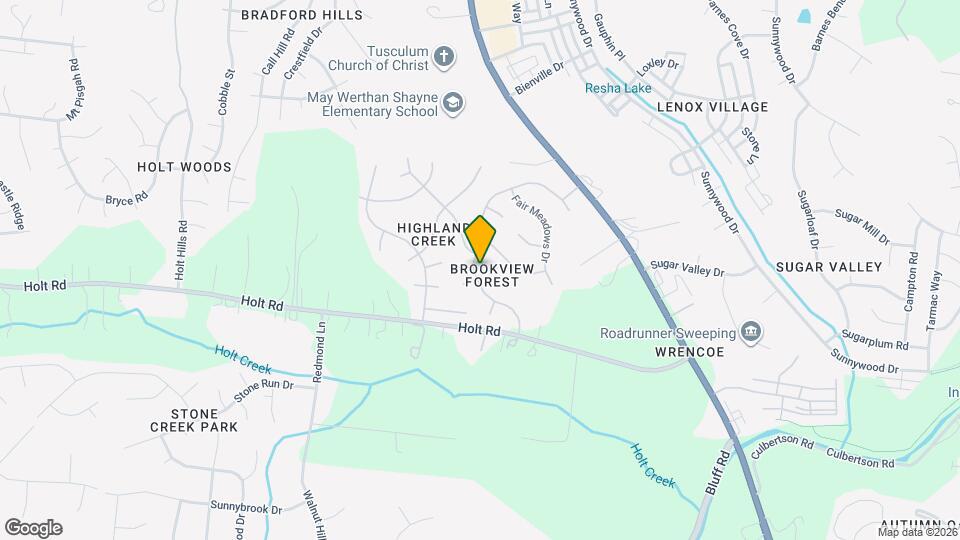 3052 Brookview Forest Dr Mapa y Detalles de la Ubicación