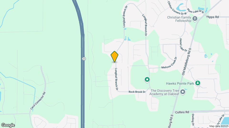 6471 Longleaf Branch Dr Map and Location Details