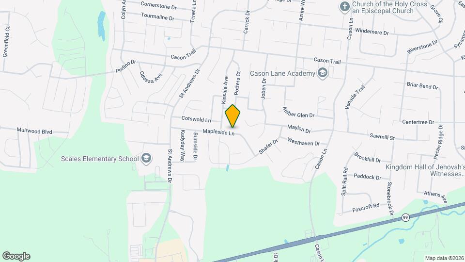 3218 Mapleside Ln Map and Location Details