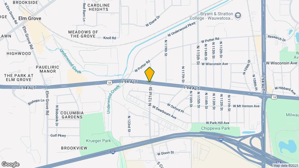 12105 W Bluemound Rd Map and Location Details