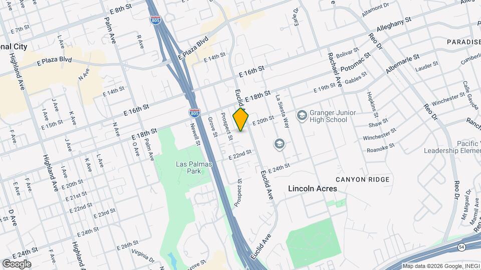 2020 Euclid Ave Map and Location Details