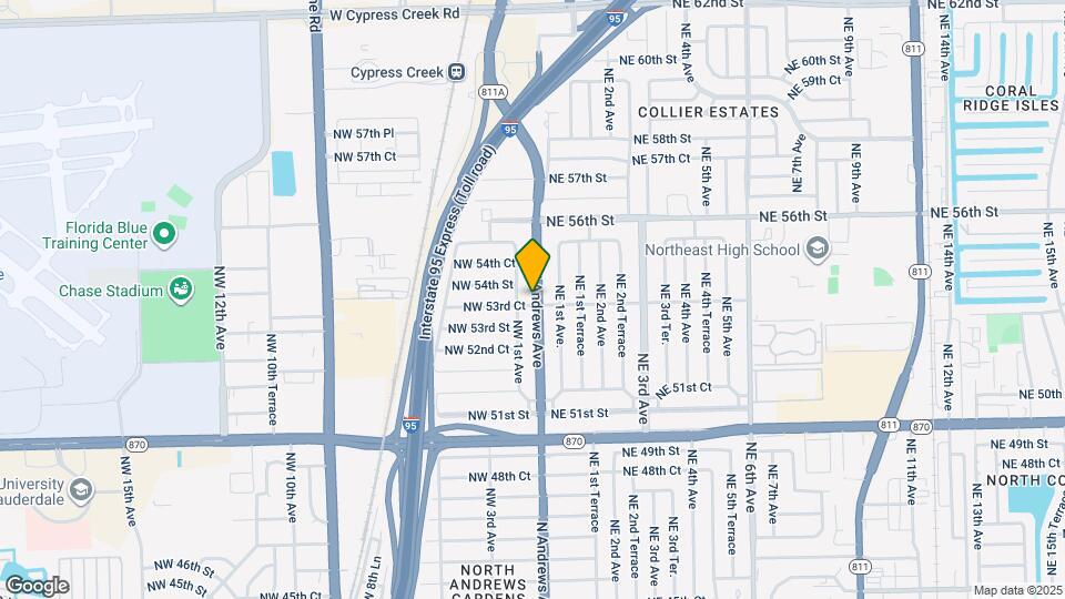 5341 N Andrews Ave Map and Location Details