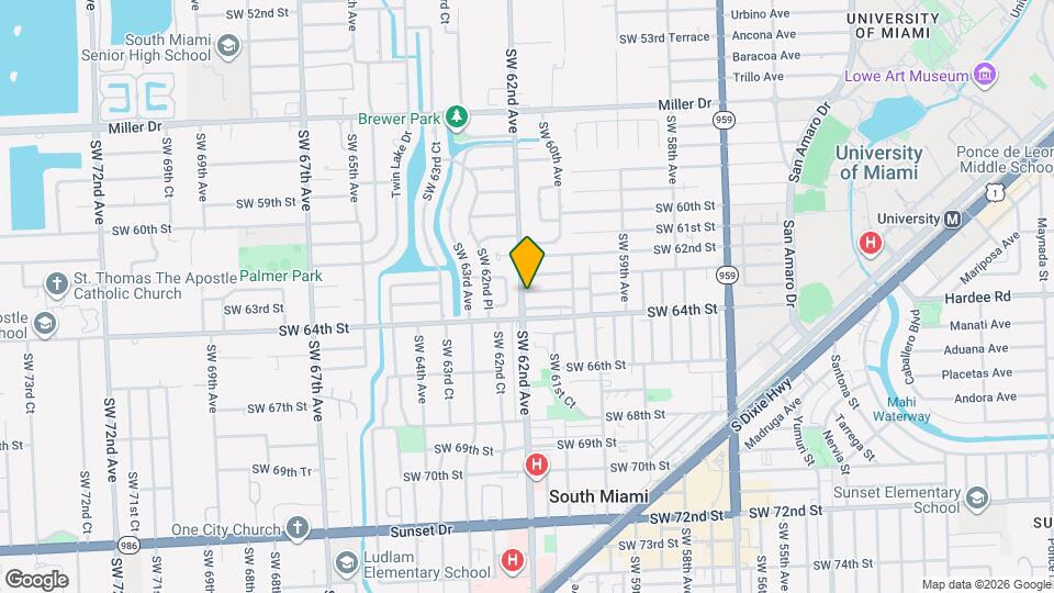6198 SW 63rd St Map and Location Details