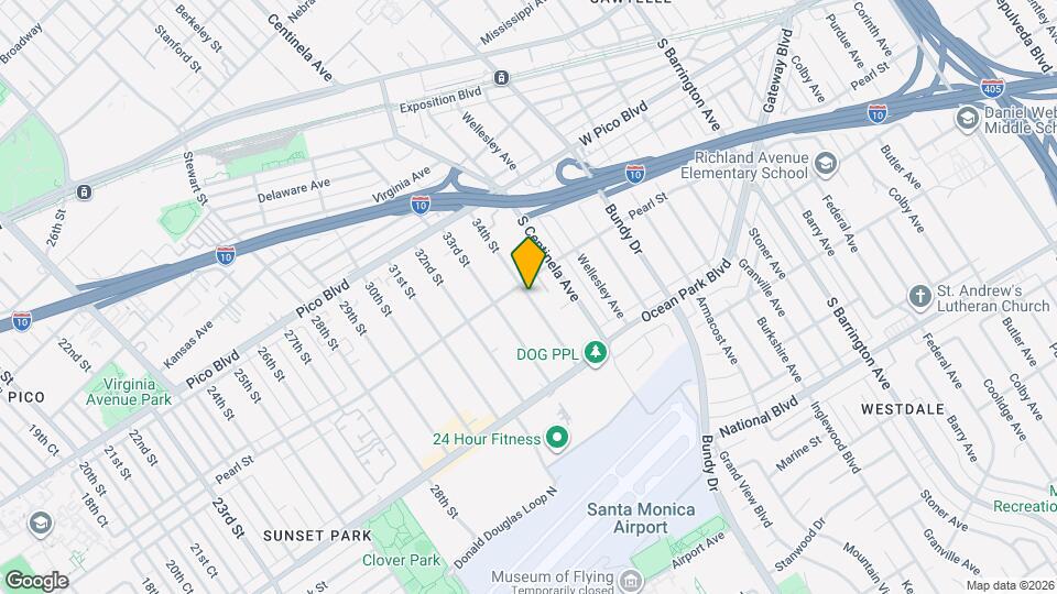 2521 34th St, Unit 1/2 Map and Location Details