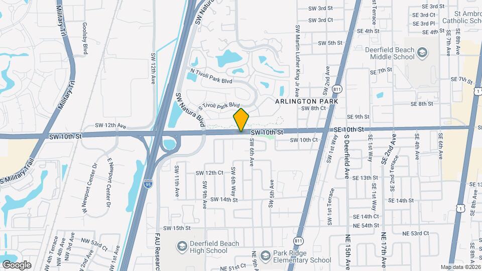 631 SW 10th Ct Map and Location Details