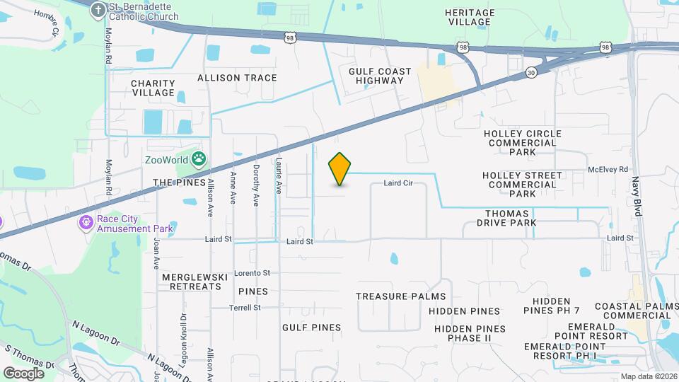 8408 Warner Pl Map and Location Details