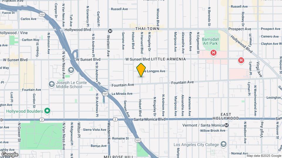 1323 N Harvard Blvd Map and Location Details