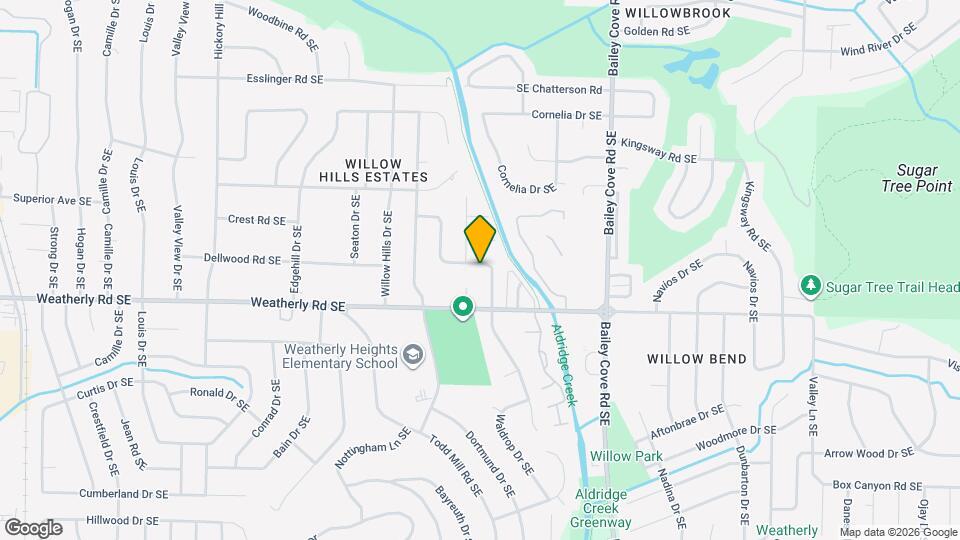 9904 Willow Cove Rd SE Map and Location Details