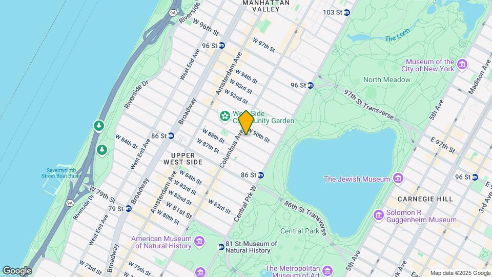 67 W 89th St Map and Location Details