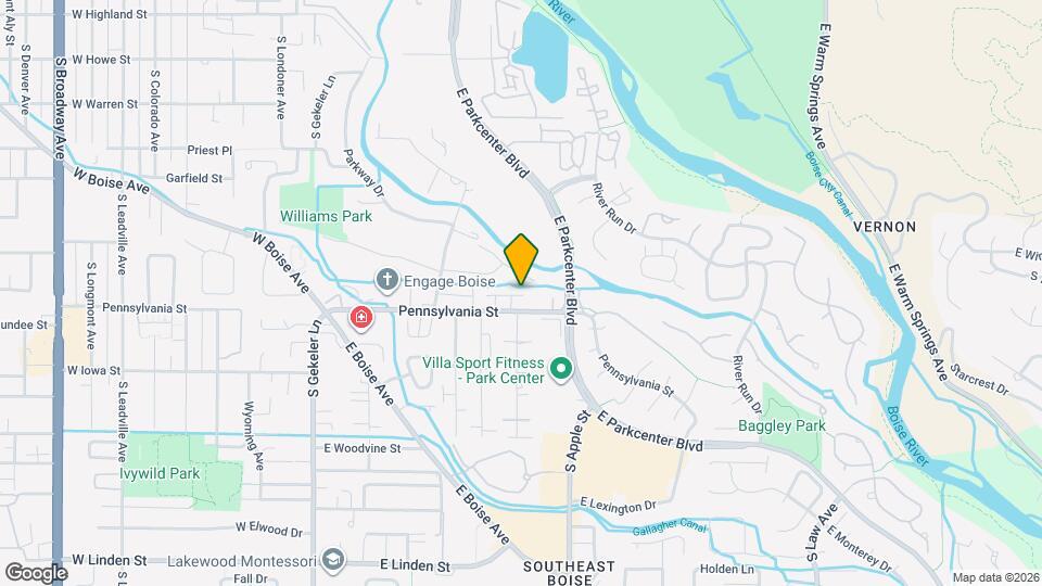 614 E Pennsylvania St Map and Location Details