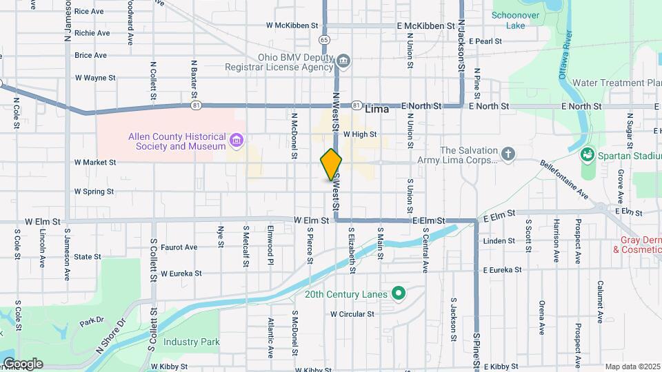 136 S West St Map and Location Details
